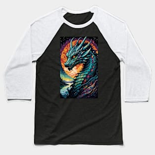 Psychedelic Dragon 2 Baseball T-Shirt